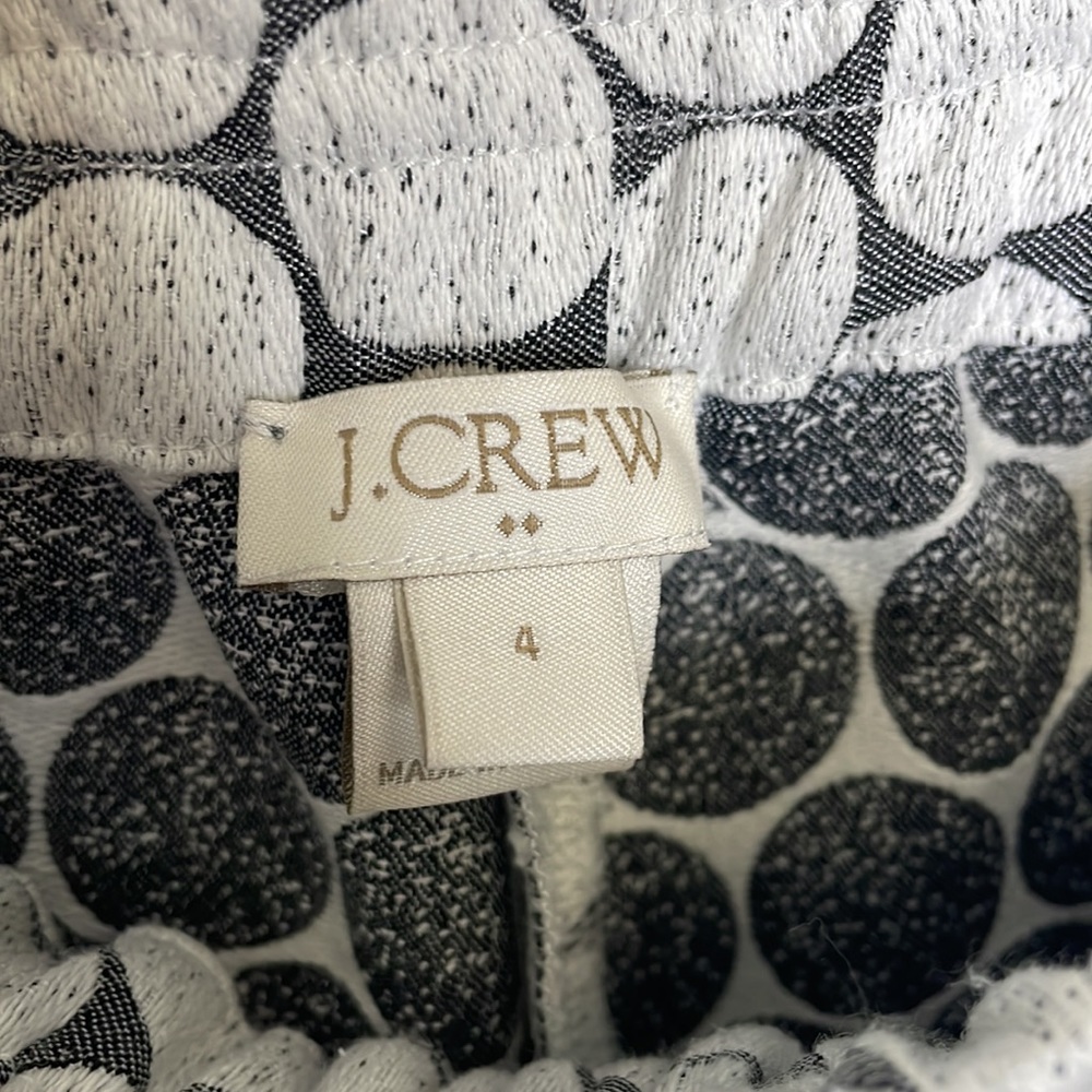 - J.Crew Elastic Waist Circle Print Shorts - image 3